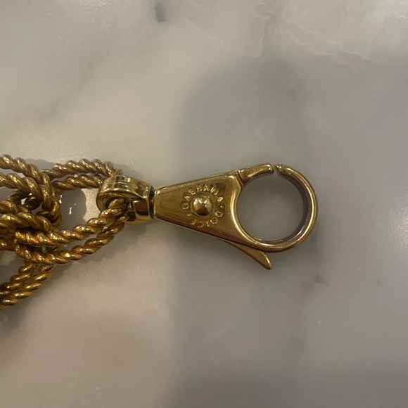 Stunning Y2K Brass Chain Link Dolce & Gabbana Bracelet - Picture 4 of 9